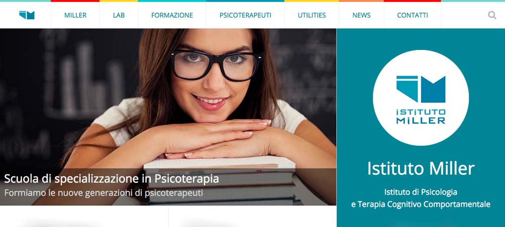 Creazione sito Web Istituto Miller, Scuola di Psicoterapia