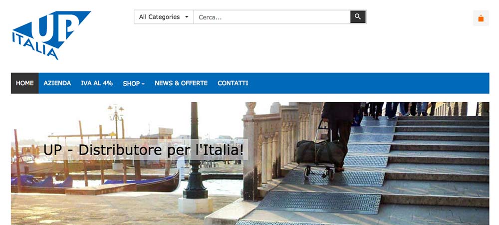 Creazione sito Web UP Italia, Pedane Disabili shop online