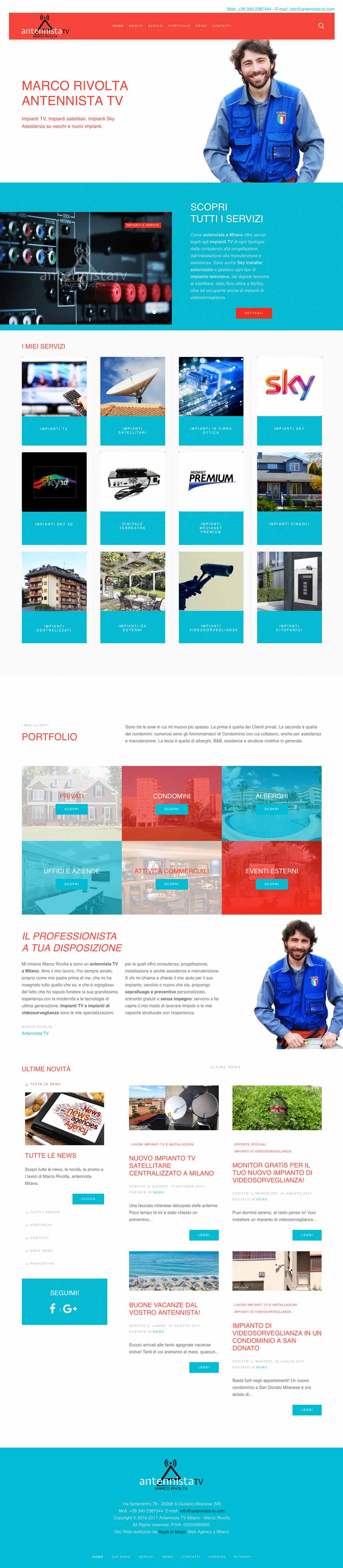 home sito Web Marco Rivolta Antennista a Milano home sito Web Marco Rivolta Antennista a Milano